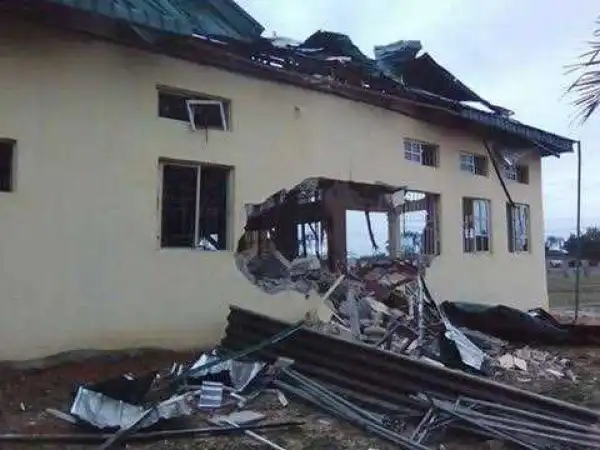 Photos: Isoko House in Delta bombed